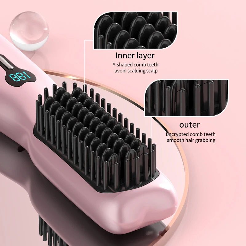 hair straightener brush hair straightener ionic cepillo para planchar cabello straightener comb